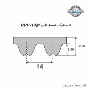 شماتیک تسمه تایمینگ RPP-14M